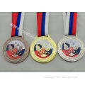 Die Casting 3D Boxing Ribbon Medals with High 3d And High P